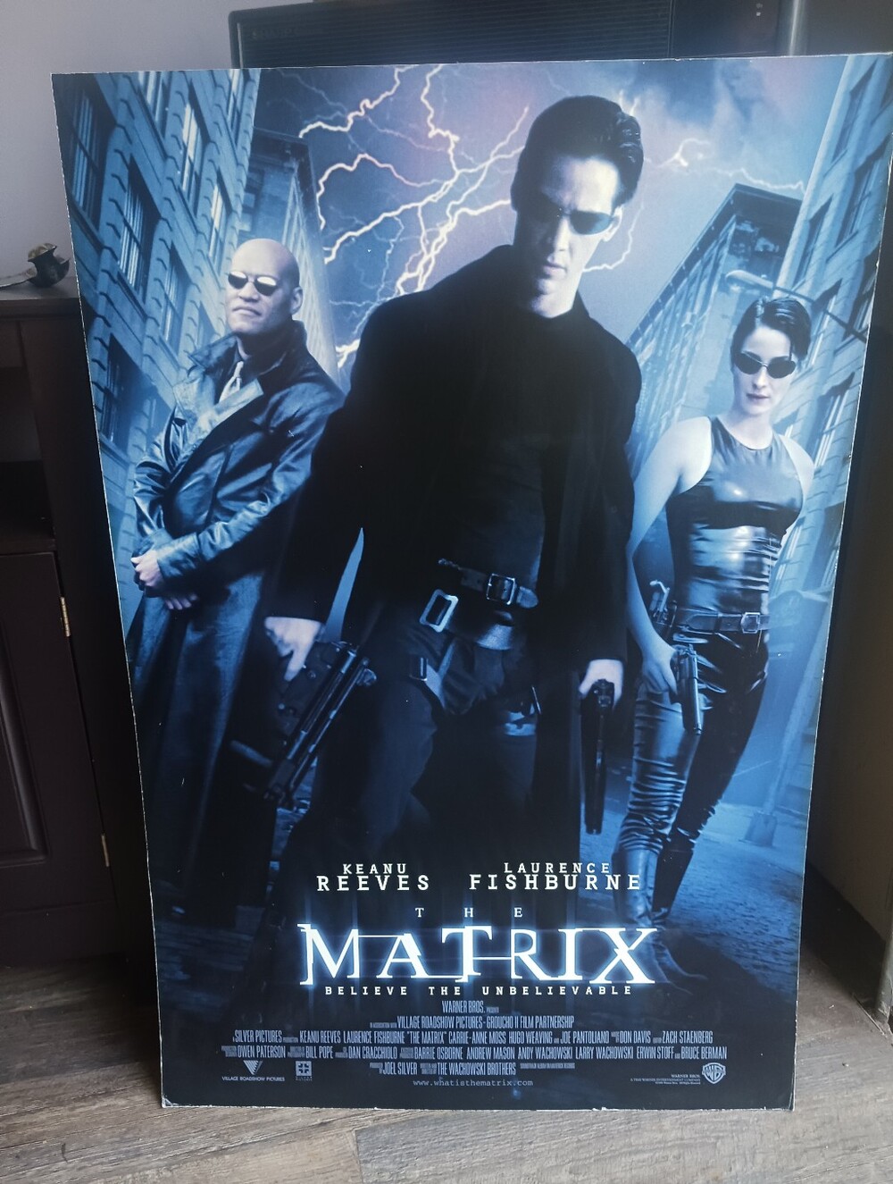 THE MATRIX 1999  Lightning Strike  Poster Movie 26.5x39.5 Sotheby's Desired